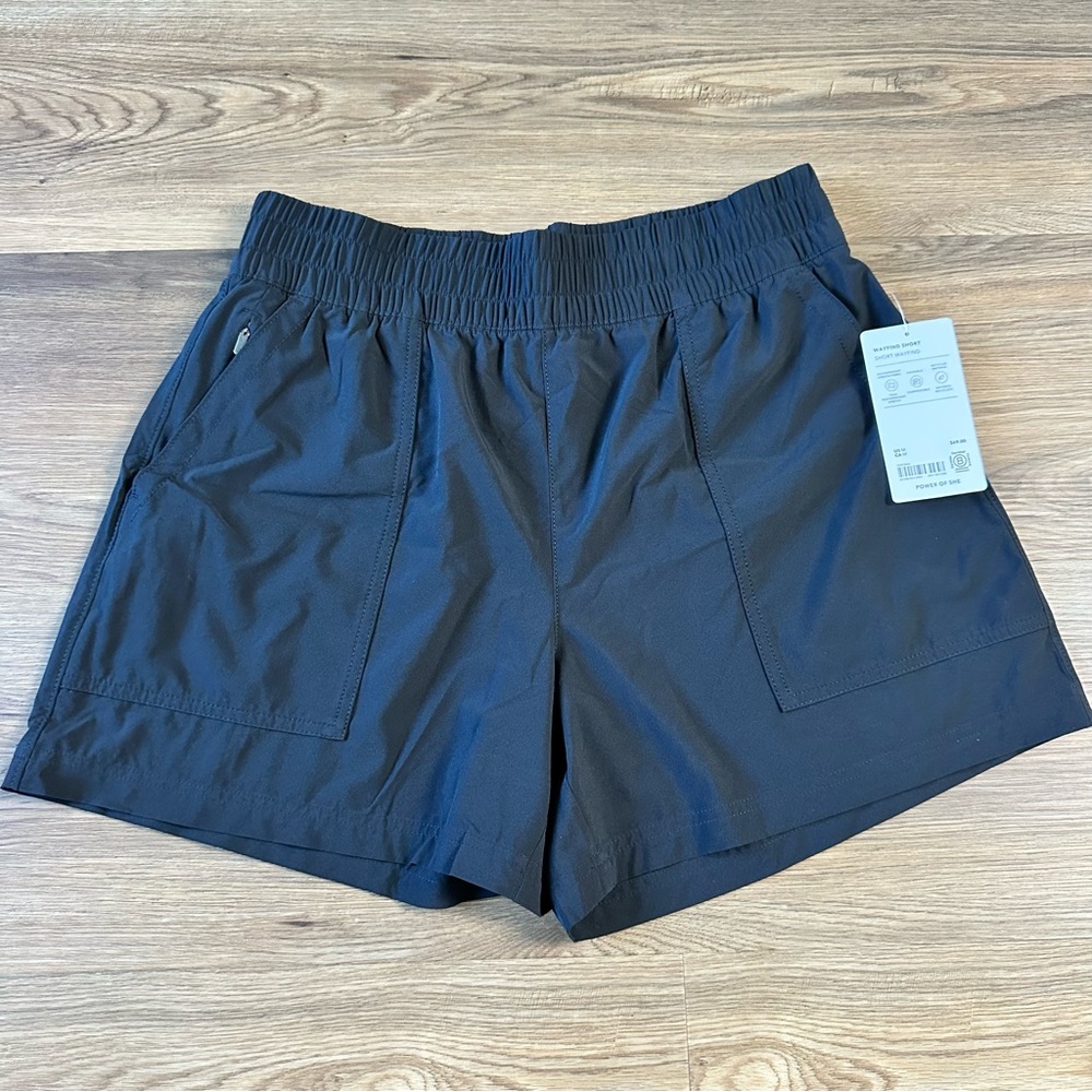 Athleta Wayfind Black Athletic Shorts